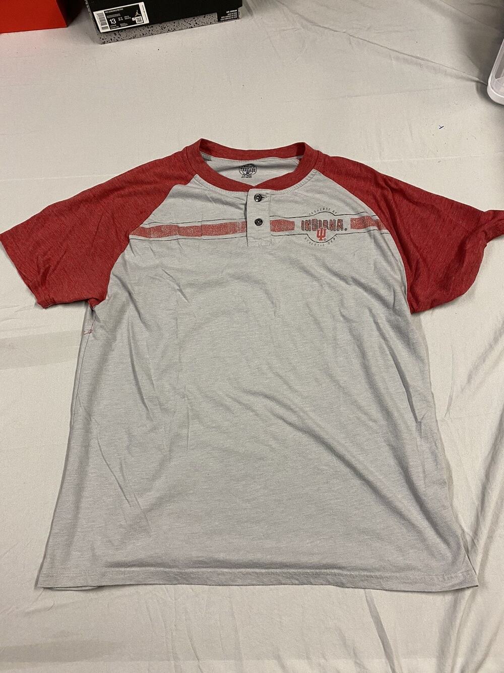 Varsity Threads Indiana University Red College Spell Out T Shirt USA Men's XL IU
